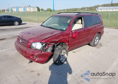 2004 Toyota Highlander V6 из США, поврежденный, VIN JTEEP21A640065473